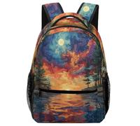 SJOAOAA Zaino leggero creativo con spartito musicale artistico zaino scuola viaggi borse per computer portatile Style-3426, Stile-2, One Size, Zaino daypack