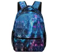 SJOAOAA Zaino leggero e durevole con bellissimo paesaggio - Zaino a tema anime, per libri, scuola, viaggi, computer portatile, stile 3715, Stile-1, One Size, Zaino daypack