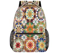 SJOAOAA Zaino leggero per università, zaino per libri, scuola, viaggi, borse per computer portatile, stile 2717, Mandala floreale etnico, One Size, Zaino daypack