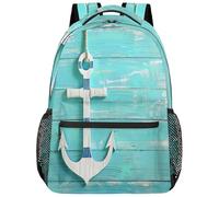 SJOAOAA Zaino leggero per università, zaino per libri, scuola, viaggi, borse per computer portatile, stile 2838, Ancora in legno, One Size, Zaino daypack