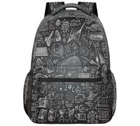 SJOAOAA Zaino leggero per università, zaino per libri, scuola, viaggi, borse per computer portatili, Style-2761, Matematica Graffiti Educazione, One Size, Zaino daypack