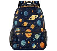 SJOAOAA Zaino leggero per università, zaino per libri, scuola, viaggi, borse per computer portatili, Style-2453, Universo P-lanet Cosmo, One Size, Zaino daypack
