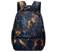 SJOAOAA Zaino unisex alla moda, città moderna, bella città, motivi carini/alla moda e pratiche tasche per scuola, libreria, borsa per computer portatile, zaino, Stile 9., Taglia unica