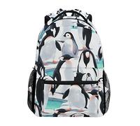 SJOAOAA Zaino unisex con motivo pinguino, borsa a tracolla resistente, per scuola, libri, computer portatile, Pinguino., Taglia unica