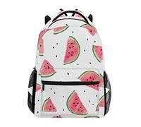 SJOAOAA Zaino unisex con motivo pinguino, borsa a tracolla resistente, per scuola, libri, computer portatile, Anguria, Taglia unica