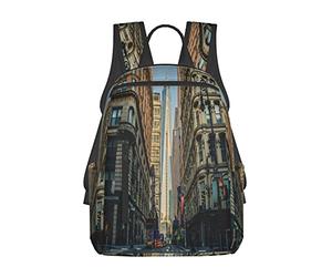 SJOAOAA Zaino unisex con stampa di porcellini d'India, per la scuola, per il furto, per libri, computer portatile, zaino, Strade di Aa City, Taglia unica