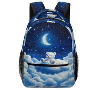 SJOAOAA Zaino unisex resistente a forma di animale - grazioso design con coniglietto con tasche in rete per bottiglia d'acqua, borsa per scuola, libreria, borsa per computer portatile, Stile:, Taglia