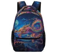 SJOAOAA Zaino unisex versatile per bambini, con stampa di draghi cinesi, ideale per la scuola o per la scuola o per il computer portatile, Stile 6, Taglia unica