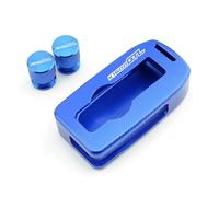 SJOIOOP Moto in Metallo per Chiavi Portachiavi Per K1600GTL 2010-2020 Accessori per moto più venduti Copri chiave CNC Copri chiave Protezione Tappo valvola pneumatico(1 set K1600GTL Blue)