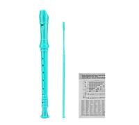 SJOYS Flauto soprano soprano a 8 fori, per bambini, con asta di pulizia e custodia, per scuola, studenti, casa, intrattenimento, verde