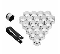 SJPJDGFC 20 Pezzi Copri Dado, per Ford Fiesta MK7 2008-2017 Antipolvere E Resistente Tappi a Vite Ruota Copridadi Pneumatici Copertura con Strumento di Rimozione,A-19mm