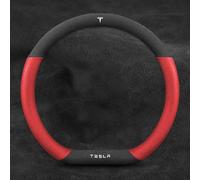 SJPJDGFC Coprivolante Auto, per Tesla Model 3 Highland 2024 Antiscivolo Durevole Auto Custodia Volante Protezione da Graffi Sporco e Usura Protezione Volante,C