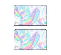 SJPJDGFC per KIA EV3 GT-Linie 2025 2024 2023 Parasole Auto Magnetico, Tendine per Finestrini Laterali in Cristallo di Ghiaccio Laser, Protezione Solare,2pcs(Front Window)