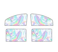 SJPJDGFC per Renault Captur Hybrid Shuttle 2000-2023 2024 Parasole Auto Magnetico, Tendine per Finestrini Laterali in Cristallo di Ghiaccio Laser, Protezione Solare,4pcs