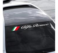 SJPJDGFC Striscia Parasole Parabrezza Auto, per Alfa Romeo Giulietta GT 159 147 156 Mito Brera Adesivo Parabrezza Auto Anteriore lunotto Posteriore Decalcomania striscioniaccessorio