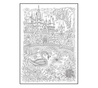 SJPRINTER Giant Coloring Poster for Kids and Adults - Creative Fun for