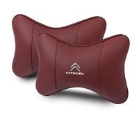 SJSHOPS 2 Pezzi Cuscino Poggiatesta Auto per Citroën Berlingo 1996-2008 M49 M59, Cuscino Cervicale per Guida, Poggiatesta per Sedile Auto, Aumenta Il Comfort di Guida, Cuscino Morbido,Red