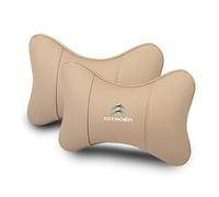 SJSHOPS 2 Pezzi Cuscino Poggiatesta Auto per Citroën Spacetourer 2016-2025, Cuscino Cervicale per Guida, Poggiatesta per Sedile Auto, Aumenta Il Comfort di Guida, Cuscino Morbido,Beige