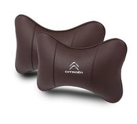 SJSHOPS 2 Pezzi Cuscino Poggiatesta Auto per Citroën Xsara 1997-2006, Cuscino Cervicale per Guida, Poggiatesta per Sedile Auto, Aumenta Il Comfort di Guida, Cuscino Morbido,Brown