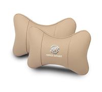 SJSHOPS 2 Pezzi Cuscino Poggiatesta Auto per MG, Cuscino Cervicale per Guida, Poggiatesta per Sedile Auto, Aumenta Il Comfort di Guida, Cuscino Morbido,Beige