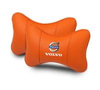SJSHOPS 2 Pezzi Cuscino Poggiatesta Auto per Volvo V90 1996-1998, Cuscino Cervicale per Guida, Poggiatesta per Sedile Auto, Aumenta Il Comfort di Guida, Cuscino Morbido,Orange