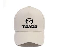 SJSHOPS Berretto Baseball con Stemma Auto per Mazda 3 2003-2020 2021 2022 2023 2024 2025 BM BP,Cappellino Sportivo Casual Visiera Curva Regolabile,Accessorio Tendenza per Uomo Donna Amanti Auto