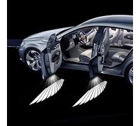 SJSHOPS Luci di Benvenuto per Alfa Romeo Stelvio Giulia Giulietta,Kit LED Proiettore Auto con Logo Luci di Porta sotto Auto,Accessori per Auto Luci di Proiezione Auto con Logo