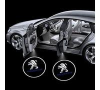 SJSHOPS Luci di Benvenuto per Peugeot 2008/3008/4008/5008,Kit LED Proiettore Auto con Logo Luci di Porta sotto Auto,Accessori per Auto Luci di Proiezione Auto con Logo,B White-4