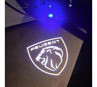 SJSHOPS Luci di Benvenuto per Peugeot 5008 4008 508 408,Kit LED Proiettore Auto con Logo Luci di Porta sotto Auto,Accessori per Auto Luci di Proiezione Auto con Logo