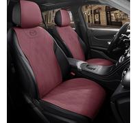 SJSHOPS Set Coprisedili per Auto per Mazda CX-30 2020 2021 2022 2023 2024 2025 KJ,con Logo,Protezione Anteriori e Posteriori,Compatibili con Airbag,Confortevole e Traspirante,Red- Full Set