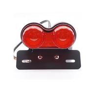 SJSJJAH Fanale posteriore a LED for moto di uso generale, luce di stop posteriore, luce della targa, luce di segnalazione, indicatore di direzione(Red)