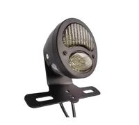 SJSJJAH Fanale posteriore a LED for motocicletta classico retrò, nero, con lente fumé(Black LED Bracket)