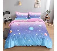 SJSXWQN Copripiumino Matrimoniale 250x200 cm Aldulto Universo Dei Sogni Set di Biancheria da Letto con Cerniera Nascosta Set Copripiumini in Microfibra Morbido Traspirante e 2 Federe 50x80 cm