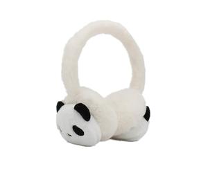 SJTJSPX Paraorecchie di Panda Copre Orecchie Regolabile Bambina Ragazzo Paraorecchie Inverno Sci Moto Viaggio Scaldamani Peluche Caldo Copertura Orecchie Contro il Freddo Orecchio Protect Morbido