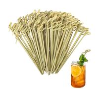 SJUNJIE 300 Pezzi Stuzzicadenti Decorativi 12 cm Stecchini per Aperitivo, Stuzzicadenti Lunghi Sono Realizzati in bambù Naturale Spiedini Legno per Feste Matrimoni Catering Finger Food Monouso