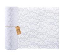SJUNJIE Chemin de Table Communion 30cm X 22m Dentelle Blanche