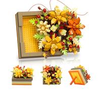 SJUNJIE Set di Blocchi di Fiori Artificiali Bouquet di Arance Può Essere