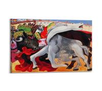 SJWINER Pablo Picasso - Stampa artistica da parete con stampa di fama (corrida e la morte del Torero), poster artistico da parete per soggiorno e camera da letto, 60 x 90 cm, stile cornice