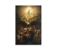 SJWINER Poster artistico con il trionfo del cristianesimo sul paganesimo di Gustave Dore, design estetico, dipinto per soggiorno e camera da letto, 50 x 75 cm, senza cornice