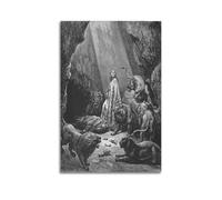 SJWINER Poster artistico Daniel in The Den of Lions di Gustave Dore, design estetico, dipinto per soggiorno e camera da letto, 20 x 30 cm, senza cornice