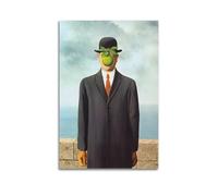 SJWINER Poster con pittura ad olio del Surrealismo René Magritte Il figlio dell'uomo, design estetico, dipinto per soggiorno, camera da letto, 30 x 45 cm, senza cornice, stile