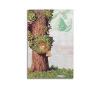 SJWINER Rene Magritte ArtWork - Poster con stampa di Alice nel paese delle meraviglie, poster estetico per soggiorno, camera da letto, 30 x 45 cm, senza cornice