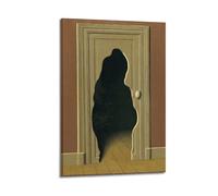 SJWINER Rene Magritte Artwork - Poster con stampa di una risposta inaspettata, poster estetico per soggiorno, camera da letto, 40 x 60 cm, con cornice