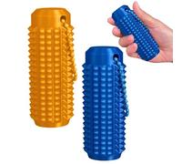 SJWOW Little Ouchies, 2 mini fidget toy tascabili, antistress, per mettere a fuoco appuntiti, per lavoratori in ufficio (blu-arancione)