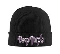 SJXIZEH Berretti Mens Deep Purple Testo Simbolo Beanie per Gli Uomini delle Donne Inverno Caldo Lavorato A Maglia Caps Regali