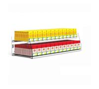 SJZHUYUE Acrilico trasparente for espositore pusher for portasigarette automatico a due livelli for vendita al dettaglio(Style8)