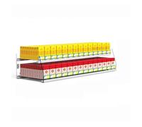 SJZHUYUE Acrilico trasparente for espositore pusher for portasigarette automatico a due livelli for vendita al dettaglio(Style9)