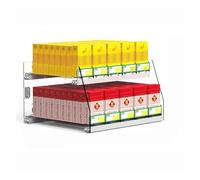 SJZHUYUE Acrilico trasparente for espositore pusher for portasigarette automatico a due livelli for vendita al dettaglio(Style1)