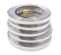 SJZHUYUE Confezione da 5 Strisce di Nichel Argento di Diverse Dimensioni for la galvanizzazione delle batterie agli ioni di Litio (0,15x8x10000 mm)(0.2x8x10000mm)
