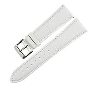 Sjzwt Donne Guarda Accessori 12-22mm cinturini Watch Band vera pelle Cinturino Verde, bianca, 16mm